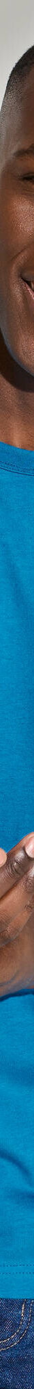 T-shirt uni col rond manches courtes - coton biologique (bleu azur) T-shirt uni col rond manches courtes - coton biologique (bleu azur)